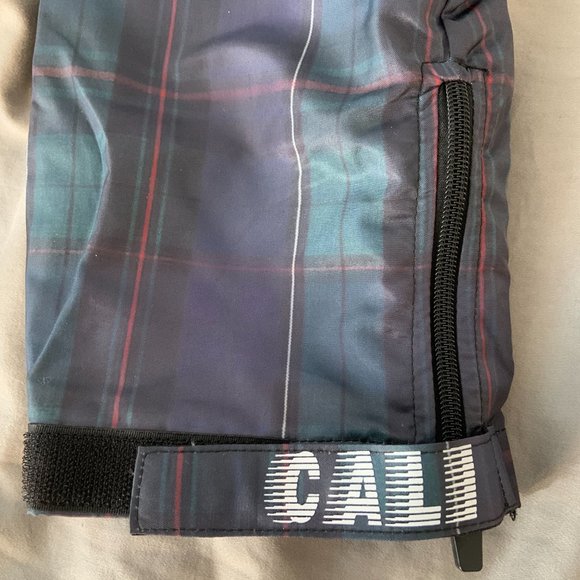 Plaid CALI UK Brand Lounge Drawstring Jogger Pant, zipper pockets & bottoms - Picture 3 of 6